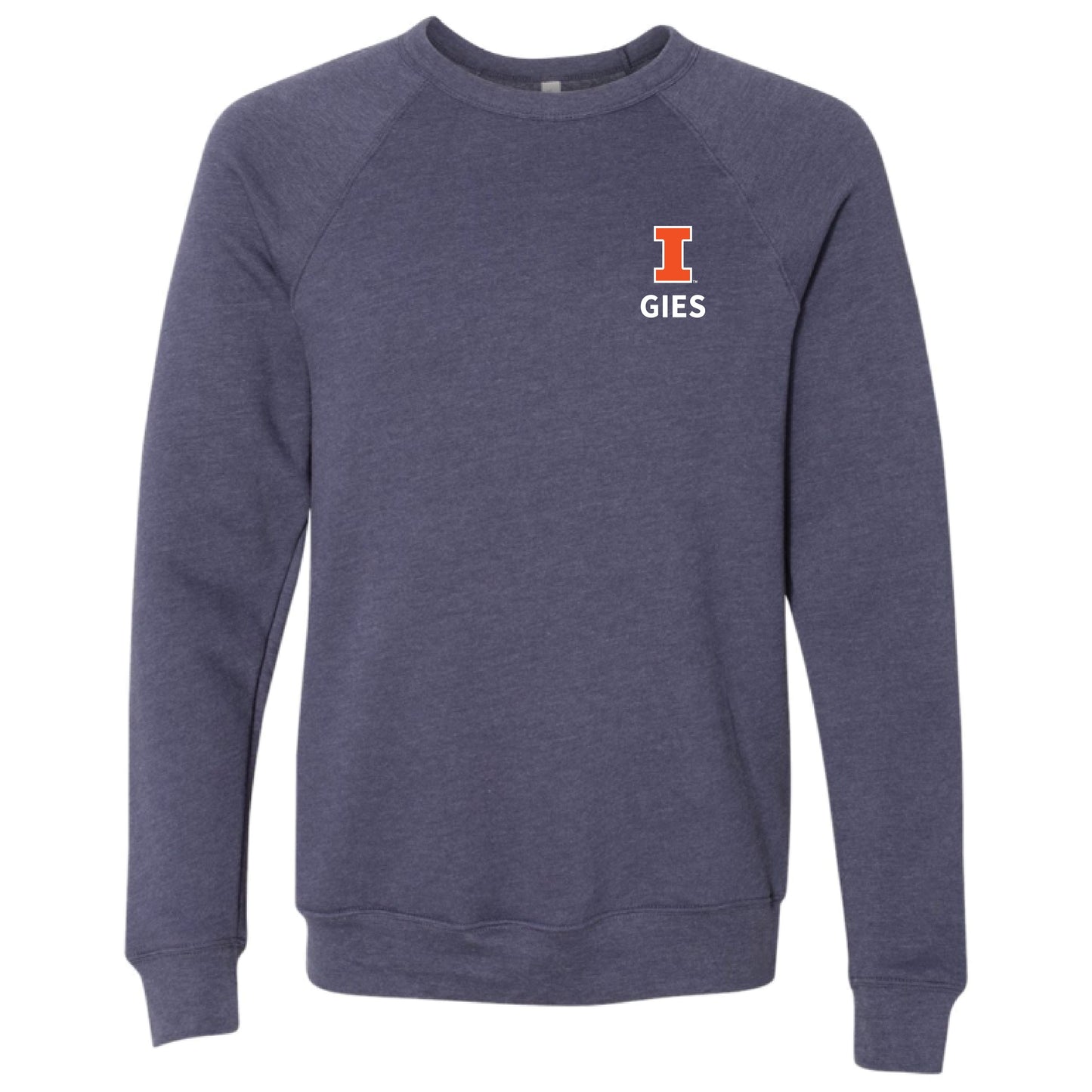 Gies College of Business: Unisex Crewneck Sweatshirt in Navy Heather