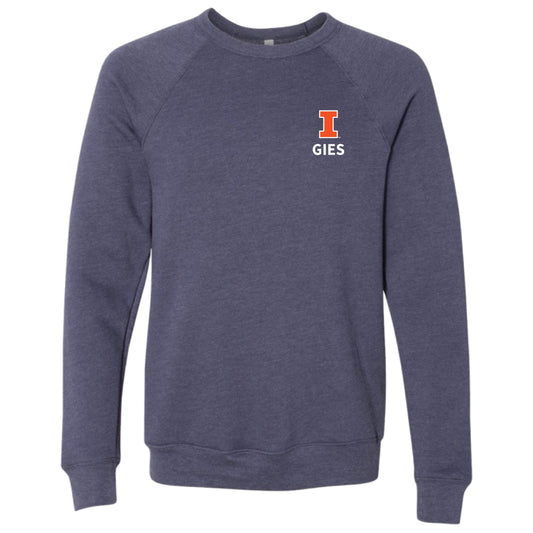Gies College of Business: Unisex Crewneck Sweatshirt in Navy Heather