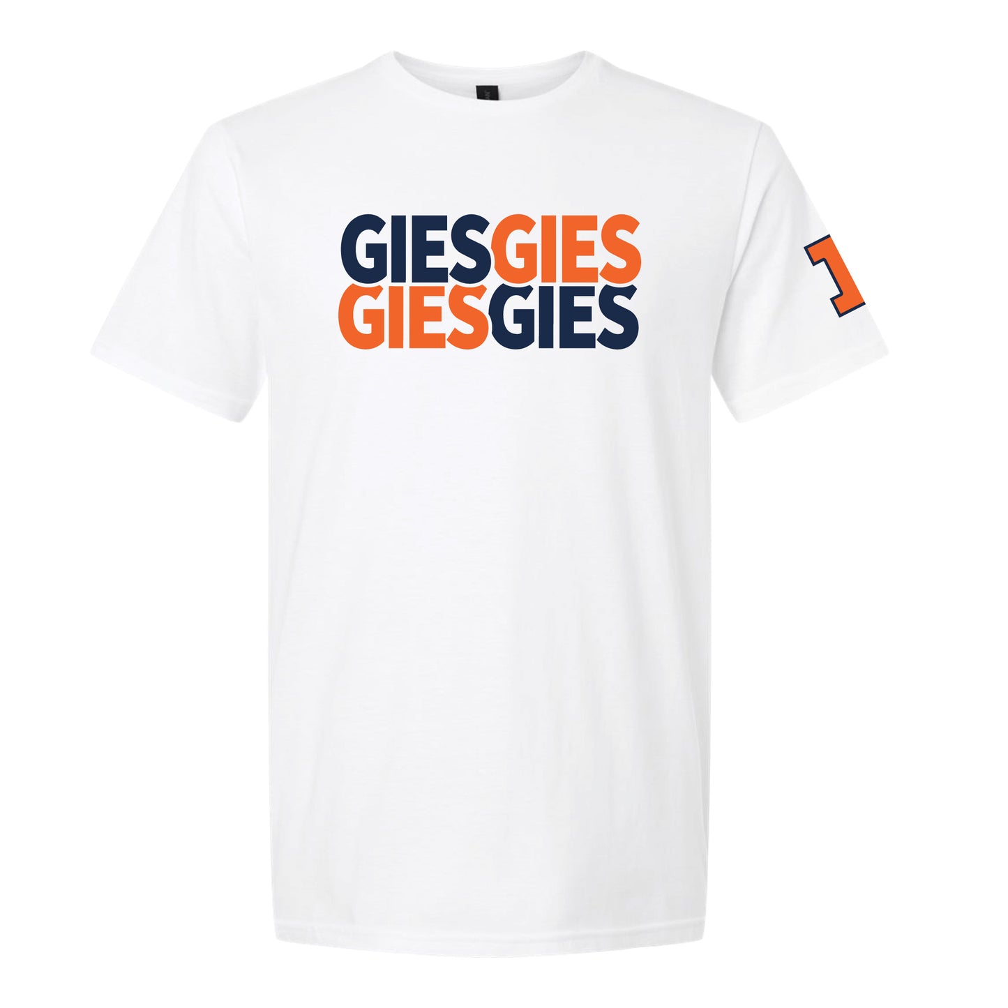 UIUC Gies 2025 College White Tee
