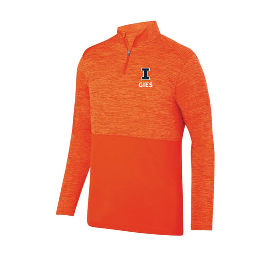 Gies College of Business: Unisex 1/4 Zip Tonal Heather Sweatshirt