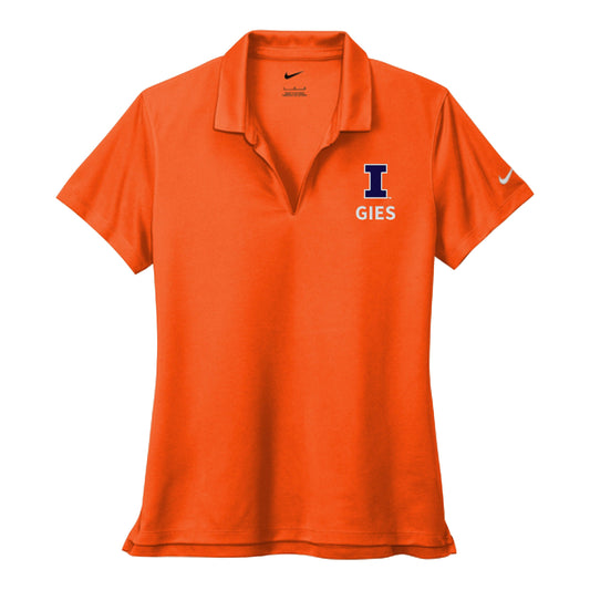 Gies: Nike Women's Dri-Fit Micro Pique 2.0 Orange Polo