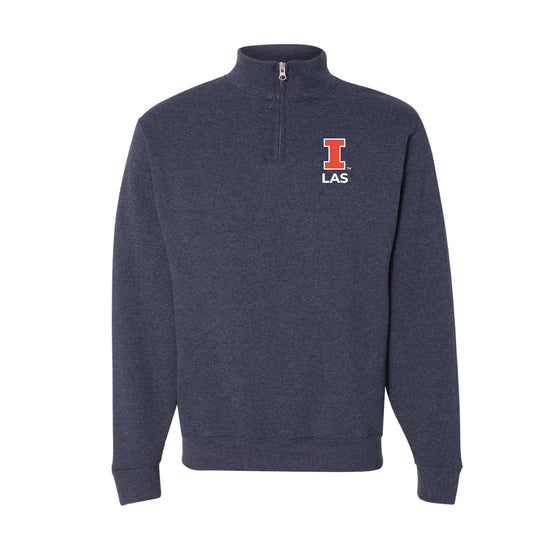 UIUC LAS: Unisex Cadet Collar Quarter-Zip Sweatshirt